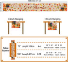 Thanksgiving Fall Table Runner 108 Inch Turkey Pumpkin Design