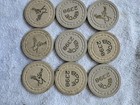 Vintage Clay Poker Chip Lot Flower Mold Bpoe Elks Lodge 2398 Angola In 1 000 