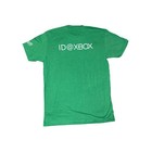 Xbox Staff Id T-shirt Green Short Sleeve Casual Gaming Mens M Gamer  Rare Tee