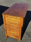 Antique Oak Chest Commode Washstand Dry Sink Country Farmhouse Cabinet