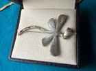 Zuni Indian Turquoise   Opal Inlay Dragonfly Sterling Silver Pendant H18