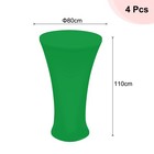 4 Pcs 31 5 Inch Highboy Spandex Cocktail Table Covers green