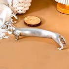Chovy Retro Solid Resin Dachshund Statue - Silver Dog Decor For Pet Lovers  V   