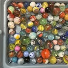 Antique Vintage Marbles Huge Lot 150  Glass Clay Stone Marble Swirl Speckle Etc 