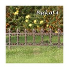 Esschert Design Finial Garden Fence  Rust Brown Cast Iron  14  H X 32  W  Pac   