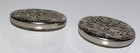 Lot Of 2 Vintage Metal Buttons Two Piece Flower Filligree Pattern 3 4 