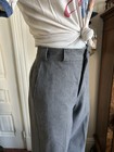 Vintage 1950s 60s Levis Women s Trousers Grey Workwear Pants 26x30