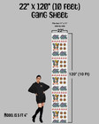 Custom Dtf Gang Sheets  Dtf Transfers  Direct To Film Print  Hot Peel 22  X 120 