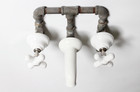 Antique Tub Faucet Filler Shower Sink   Vtg Deco Tub Mixer Victorian Bathroom