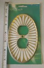 1970s Vintage Edmar Brass Sunburst Oval N o s  Outlet Cover Plate