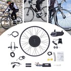700c Electric Bicycle Front Wheel Motor E Bike Conversion Kit Lcd 48v 1kw Black