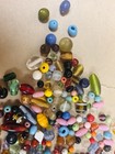 Antique Glass Trade Beads Venetian Czech Different Shapes Rare Mixed Color Lot
