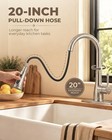 Vintage Kitchen Faucet With Pull Down Sprayer  Stainless Steel 1 Or 3 Hole High