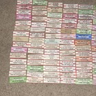 Large Lot Of 150 Original Jukebox 45 Record Title Strips  p67