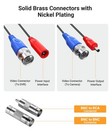 60 Feet All-in-one Video Power Cable For Cctv Security Camera Dvr System  Bnc   