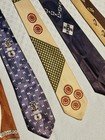 Vintage 1950s Tie Necktie Lot Of 5 Rockabilly Swing Ties