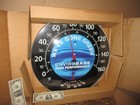 Ppg - 18  Glass Covered - Used Not Mint -big Round - Thermometer Sign -with  Box