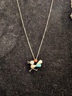 Vintage Turquoise Roadrunner Pendant