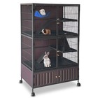 59  Rolling Pet House Cage With Double Doors For Rabbits And Guinea Pigs
