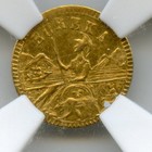 1885 Arms Of Calif  California Fractional Gold W 2   Ngc Unc   Gold Rush 