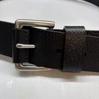 Polo Ralph Lauren Signature Pony Leather Belt Mens 34 Black 1 5  Wide
