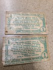 Lot Of 2 One Wooden Nickel 125th Anniversary Battle Of Talladega