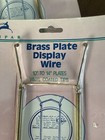 Tripar Brass Plate Display Wire Vinyl Coated Tips Plate Hangers - Lot Of 4