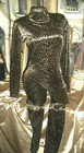 Velveteen Leopard Cheetah Bodysuit Long Sleeve Mock Turtle Frederick s Hollywood