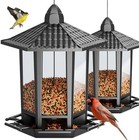 Wild Bird Feeder Squirrel Proof Metal Bird Seed For Outside Hanging