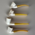 4 King sultan Head Meerschaum Carved Pipes  Fairfax Walnut Caddy   Tobacco Tray