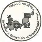 St  thomas   Prince Island 1000 Dobras 1990 Bronze   1oz Silver  william Tell 