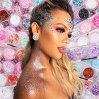 Eyeshadow Glitter Gel 6 Jars Set Face Hair Nail Festival Makeup