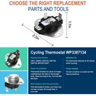 3387134 Dryer Cycling Thermostat   Thermal Fuse Kit For Whirlpool Kenmore Maytag