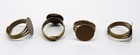 Adjustable Ring Blanks 16mm Round Flat Pad  sturdy  pick Color mix   Nickel Free