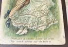 Lot Of 2 Antique Embossed Romantic Couple Postcards     Edwardian Era     Series 617
