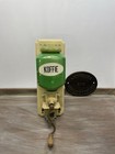 Vintage Leinbrock Green Ceramic Coffee Grinder Art Deco Wall Mill Dutch Koffie