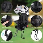 Back Mount Child Seat With Back Rest Armrest Foot Pedals width Adjustable