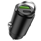 Mini 60w Car Charger Adapter  Dual Usb-c   Usb-a Ports With Smart Chip 12v-24v