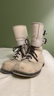 Vintage Korean War A r  Hyde   Sons Felt Double Buckle Boots Sz Small Men s