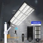 10000w Commercial Solar Street Light 1680 Led Super Bright Outdoor Lamp pole Us