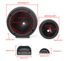 Tweeter   Midrange Speaker Pods Pair Abs Plastic A Pillar Dash Mount Mids Highs
