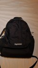 Supreme Ss18 Black Nylon Backpack W  Adjustable Strap   Outer Pockets