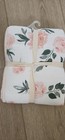 Burt s Bees Baby Reversible Blanket Nursery Stroller Organic Cotton  Pink Roses