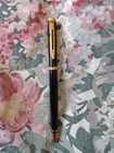Waterman Preface Glossy Black Laque Metal Ball Point Pen France Made 