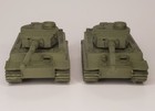 2 Pack - Ho Scale - German Tiger Tank 1 - Olive Green 1 87 Scale Mini Model Army