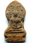 6 Pcs Thai Buddha Amulet Clay Antique Vintage Magic Holy Pendant Collectible