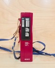 Sony Walkman Wm-4 Red Stereo Cassette Player 1980s Tested Working