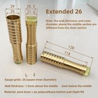 1pcs Brass Cane Crutch Tip With Anti-skid 12mm-26mm For Hiking Pole Chair Leg