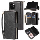 For Iphone 17 Pro 16 15 14 13 12  Case Leather Wallet Zipper Flip Slim Cover