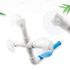 For Czwestc Bird Shower Perch With Suction Cup  Parrot Window Perch Stand parake